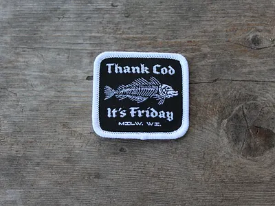 Fish Fry Patch bar food cod fish friday fish fry fish logo food food and drink food illustration friday friday fish friday fish fry milwaukee old english patch patch design restaurant wisconsin