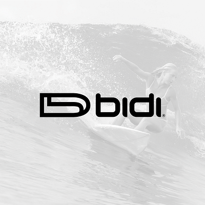 Bidi Surfboards branding branding and identity design graphic design logo logo design negative space typography vector