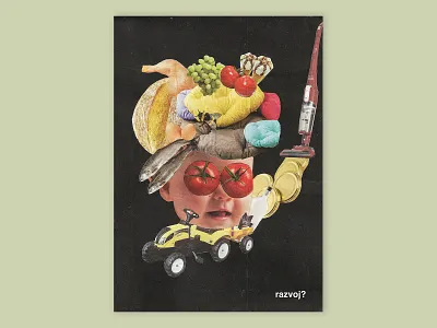 Razvoj poster collage collage art colorful contemporary dada dark graphic design poster