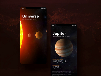 Universe planet planets solar system ui uiux universe ux