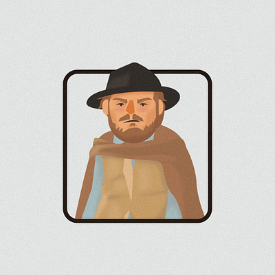 Clint Eastwood Character Illustration art character character design character illustration cowboy illustration illustrator vector western