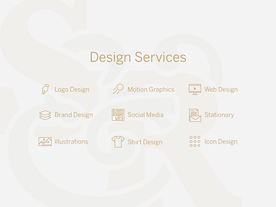 Design Services brand design branding graphic designer icon illustration illustrator logo typography ui vector web web design
