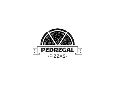 Pedregal Pizzas brand brand design brand identity branding design logo logo design pizza pizza logo vector