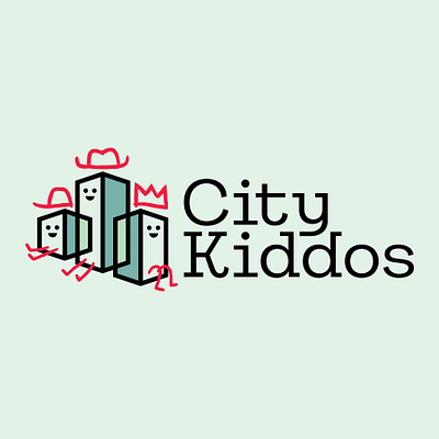 City Kiddos branding buildings city design hats kids logo logo design tower vector