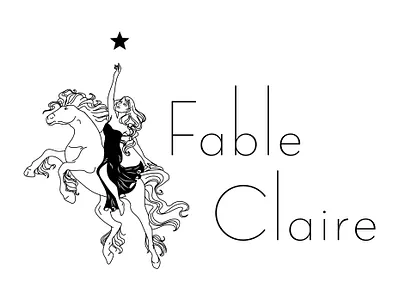 Fable Claire Logo character design girl horse illustration illustration art illustrator logodesign