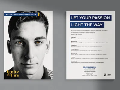 Ignite the Fire Campaign billboard black and white campaign card fire flame ignite kansas marketing photography portrait postcard poster print school spark topeka university