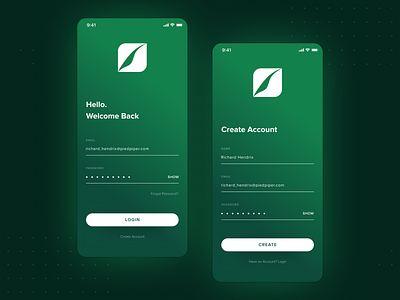 Pied Piper Login Page Concept app apple clean design concept design figma ios login page login screen mobile mobile design mobile ui pied piper ui ui design user experience user interface ux ux ui ux design