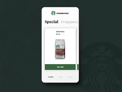 Starbucks - Concept APP Interaction 3d adobe xd app app design buy cinema4d coffee coffee cup coffeeshop concept interaction shop size starbucks