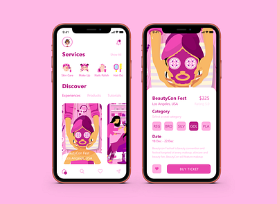 Fierce! Beauty Super App Design Concept android android app app app design apple application beauty ios ios app ios app design ios apps ui ui ux ui design ui ux user uiux ux ux design ux ui uxui