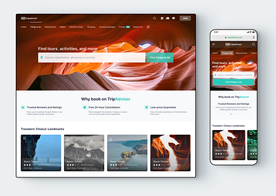 Tripadvisor clean design figma inspiration minimal ui ux web