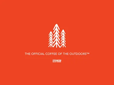 The Official Coffee of the Outdoors™ coffee coffee roasters getstoked illustration outdoor lifestyle outdoors outdoorsy staystoked stoked trees