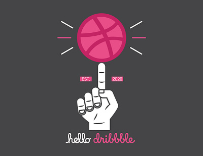 Hello Dribbble debut debut shot design hello dribbble illustration vector