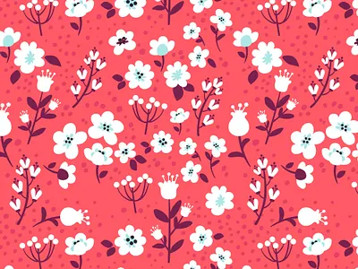 floral ditsy background art ditsy floral floral ditsy background floral pattern illustration oddmie pertiwi vectorart yodia