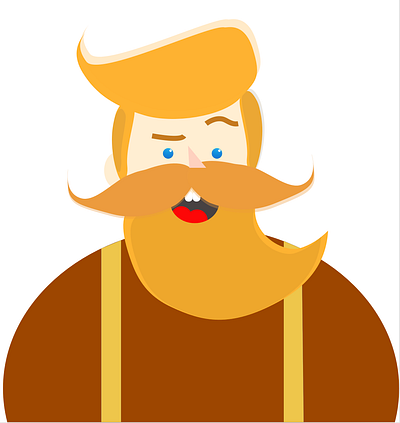 Illustration Challenge- Bob The Bearded Guy ! design illustration vector