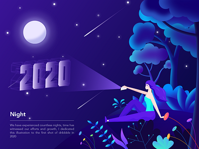 Night design illustration