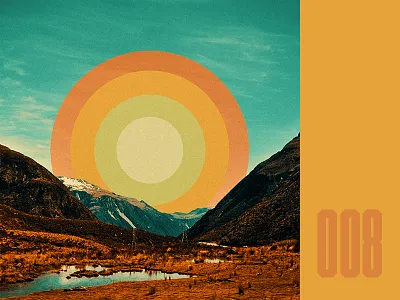 Everyday - 008 collage colours landscape retro shape surreal vintage