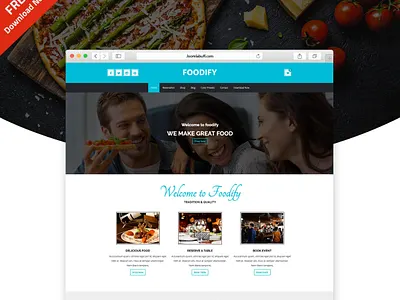 Foodify Joomla ecommerce template for Restaurant business ecommerce foodie freebie joomla joomla template joomlabuff restaurant uidesign web webdesign