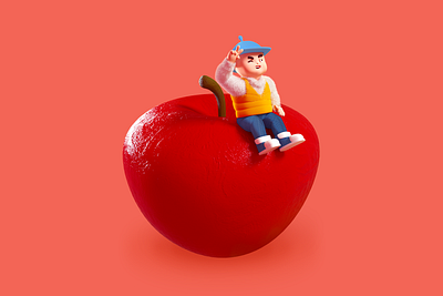 Spring Festival animation c4d design flat illustration vector 一家人 平面 插图 设计