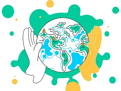 Wonderful gift animacion animation 2d animation after effects ecofriendly illustration ilustración live motion nature oliviachavira olychatre world