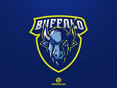 Buffalo branding design esport gaming identity illustration logo logotype mascot sport