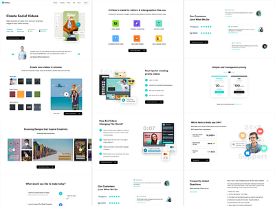 InVideo Homepage 2019 app design home page design homepage homepagedesign landing page landing page concept landing page ui landingpage minimal ui ux