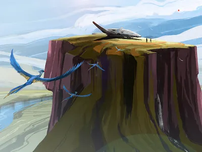 High Mountain table art background design brainpanstudio character design concept art dailydesignchallenge design digital art illustration