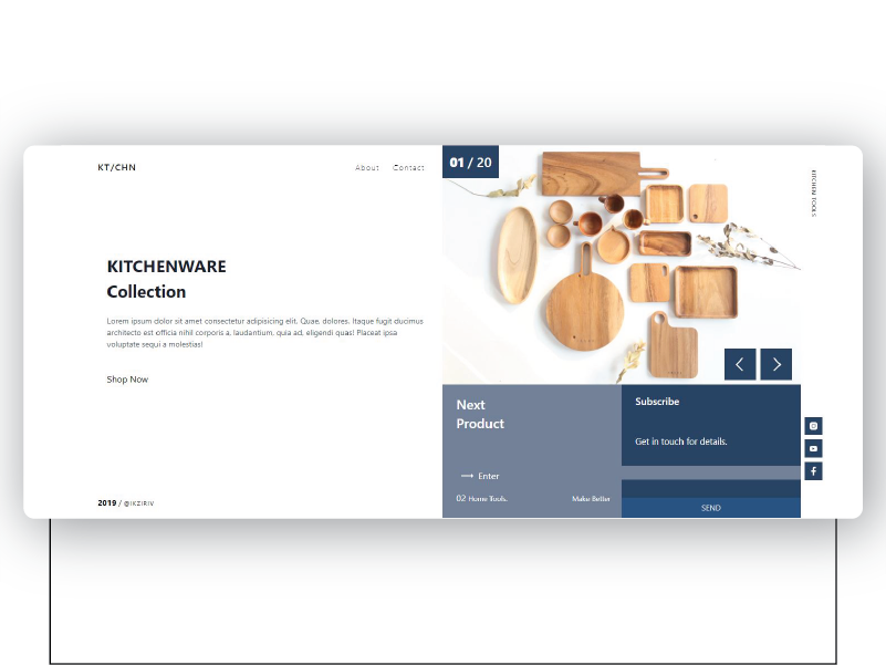 FU/TR KITCHENWARE — Minimalist E-commerce Concept app branding design minimal ui ux web