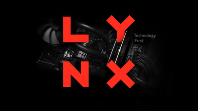 LYNX Technology First brand branding design computer identity design technology technology logo typography