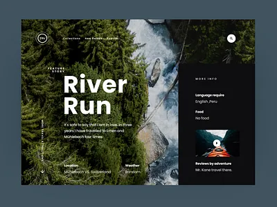 Layout Experiment ecommerce travel typography ui web design webdesign website