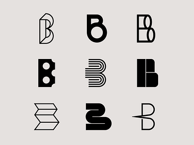 Letter B exploration b logo brand identity branding design geometric letter b letter exploration lettering lettermark lettermark logo lettermarkexploration logo logo design logo exploration logomark minimal monogram typography