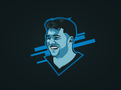 Luca Doncic basketball dallas fanart illustration lucadoncic nba vectorart