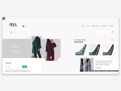 Pola Hijab Store Web Design Concept app branding design minimal ui ux web website