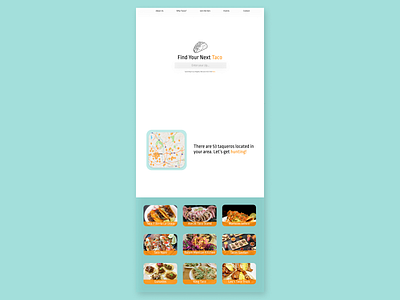 Daily UI Challenge Day 3: Taco Locator angeleno art daily 100 challenge daily ui dailyui day3 design figma foodie foodtruck landingpage losangeles taco tacos tacostand taqueria taquero ui website