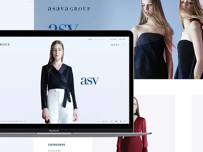 ASAVA asava clean clothes fashion minimal model thai thailand web design webdesign website website design