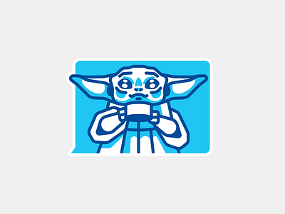 Baby Yoda baby baby yoda illustraion mandalorian star wars sticker stolz stolzsticker telegram yoda