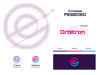 eFootball / Redesign brand design brand identity branding concept e logo efootball esports football grid identity branding identity design logo logo design pes pro evolution soccer soccer visual design visual identity