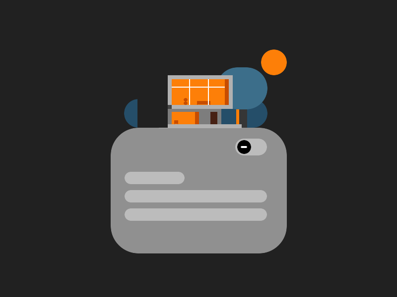 Dark to Light animation clean dark mode dark theme design illustration ui