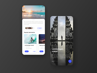 Travel app black crm design logo scenery ui uiux 向量