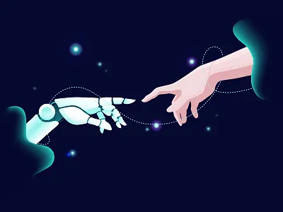 Stay in touch flat hands illustration vector web illustration