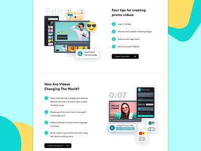 InVideo Landing Page Scroll design features features page landing page landing page concept landing page design landing page illustration landing page template landing page ui landing page ui design landingpage scroll second scroll sections ui ui design ux