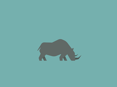 Rhino adobe adobe illustrator animal creative creativity design digital art drawing flat design gradient graphic design graphics illustration illustrator logo logo type minimal photoshop pictogram vector