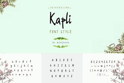 Kapli - Custom Handmade Font Style | websroad agency bold font cool font fonts fontself handwritten handwritten fonts handwritten type letter logo modern style stylish font trend trendy urban written