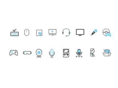 Icons for e-store app adobe xd app icons illustration