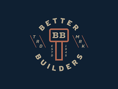 Day 45: "Construction Company Logo" 45 build builder builders building challenge clean company construction daily dailylogo dailylogochallenge day estd hammer logo modern mrk trd vintage