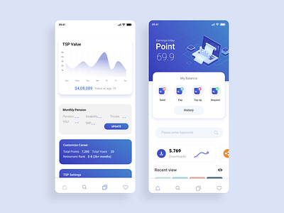 Earning points Ui app design brand design illustration ui vector