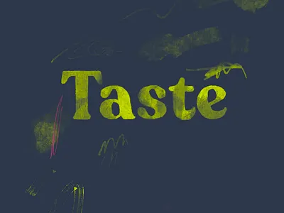 Taste 2020 lettering procreate typography
