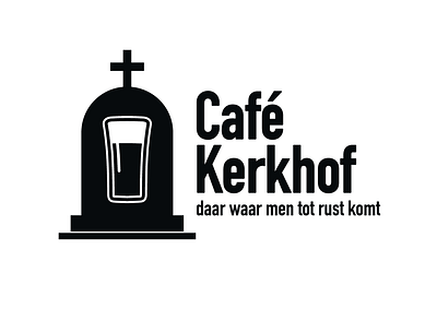 Café Kerkhof logo branding icon logo typography