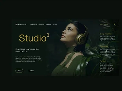 Beats by Dr Dre adobe illustrator adobe photoshop adobe xd branding branding concept clean design design designer illustration landing page landing page design logo minimal minimalist product product design ui design web