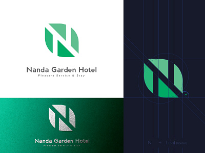 Nanda Garden Logo branding branding design brandinglogo burma designyeyan logo logodesign logos myanmar myanmarlogo nanda garden logo nanda garden logo yeyan