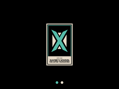Xavier's school for gifted youngsters brand branding design fanart flat logo logo a day logo challenge logo design logo designer logo inspiration logo mark logos marvel mcu rahalarts x men xmen